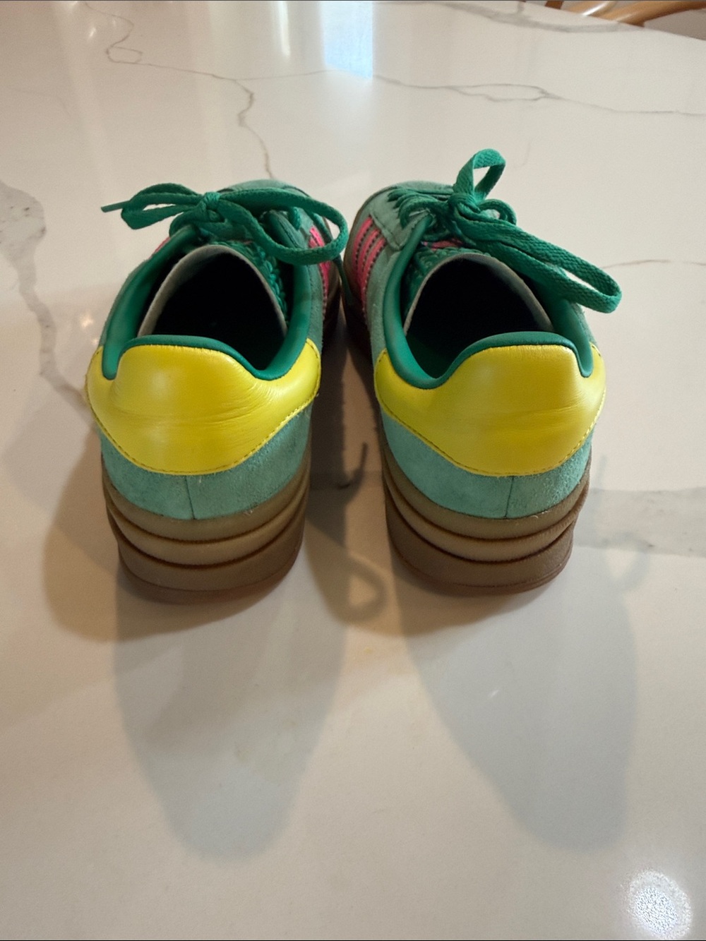 adidas Gazelle Suede Platform Sneakers - Picture 3 of 4